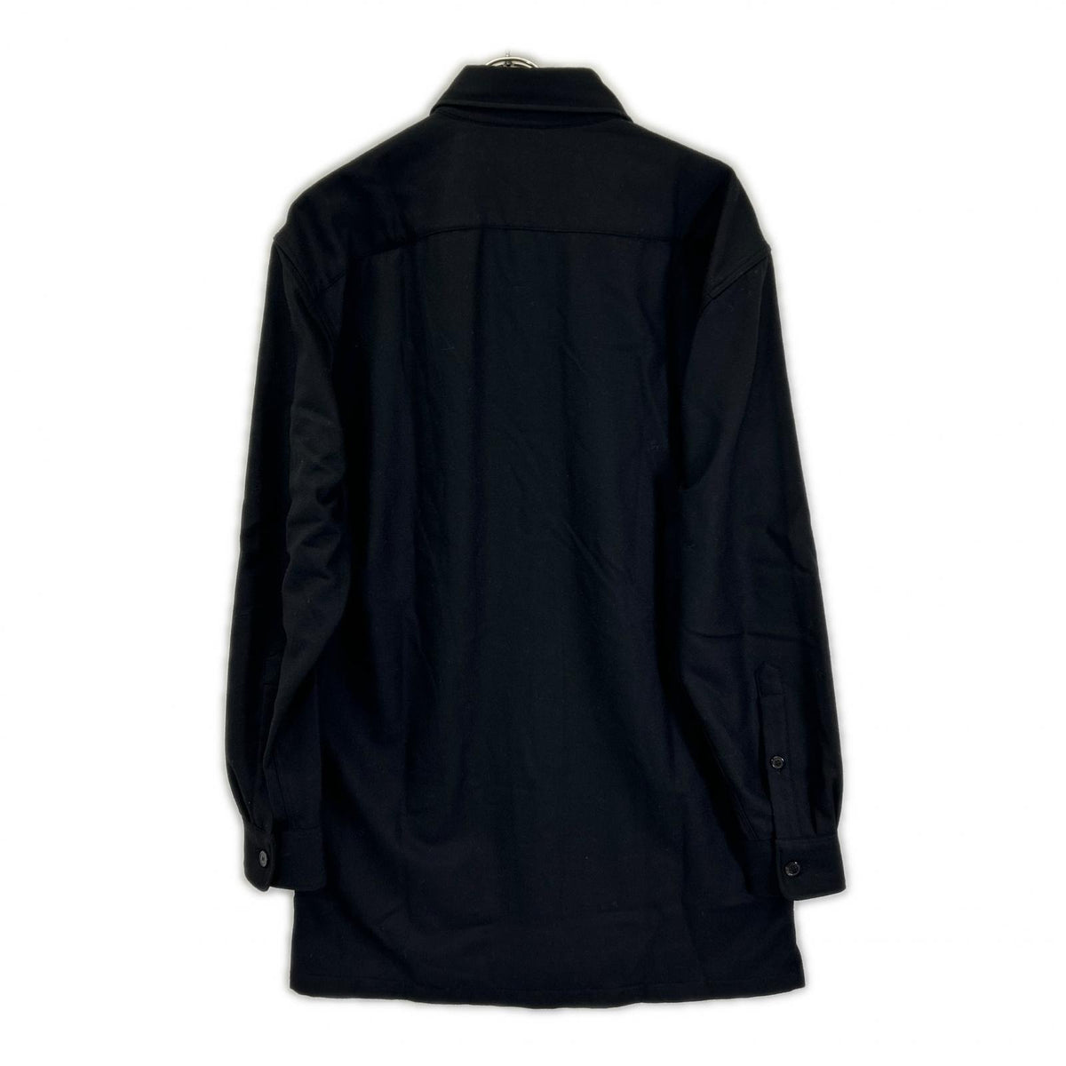 DRIES VAN NOTEN Black cross tris Wool Shirt Size XS