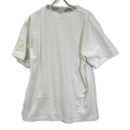 DIOR Embroidered Neck Chest Pocket T-Shirt White Size XXL