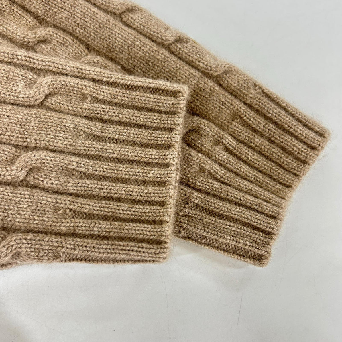 CELINE 23AW Triomphe Cable Knit Cardigan Brown Size L