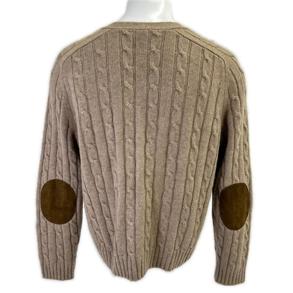 CELINE 23AW Triomphe Cable Knit Cardigan Brown Size L