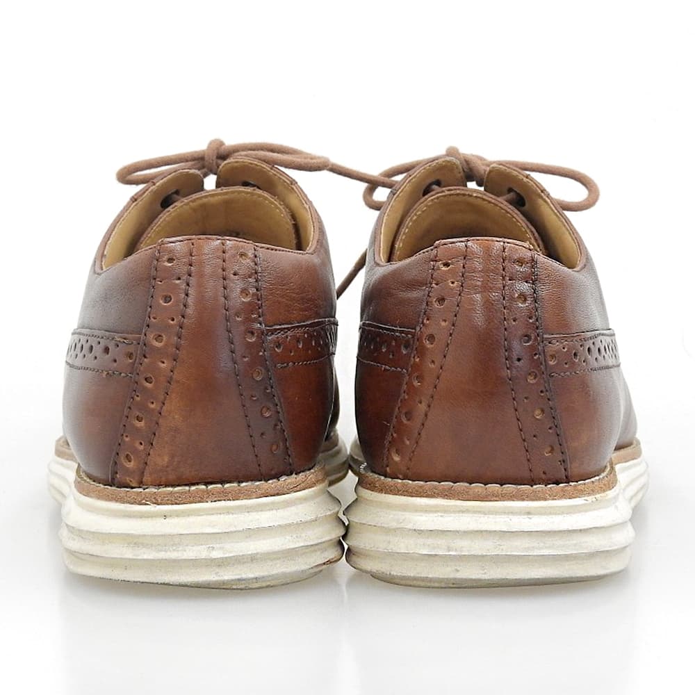 COLE HAAN Lunargrand Leather Sneakers Brown Size 9.5(US)