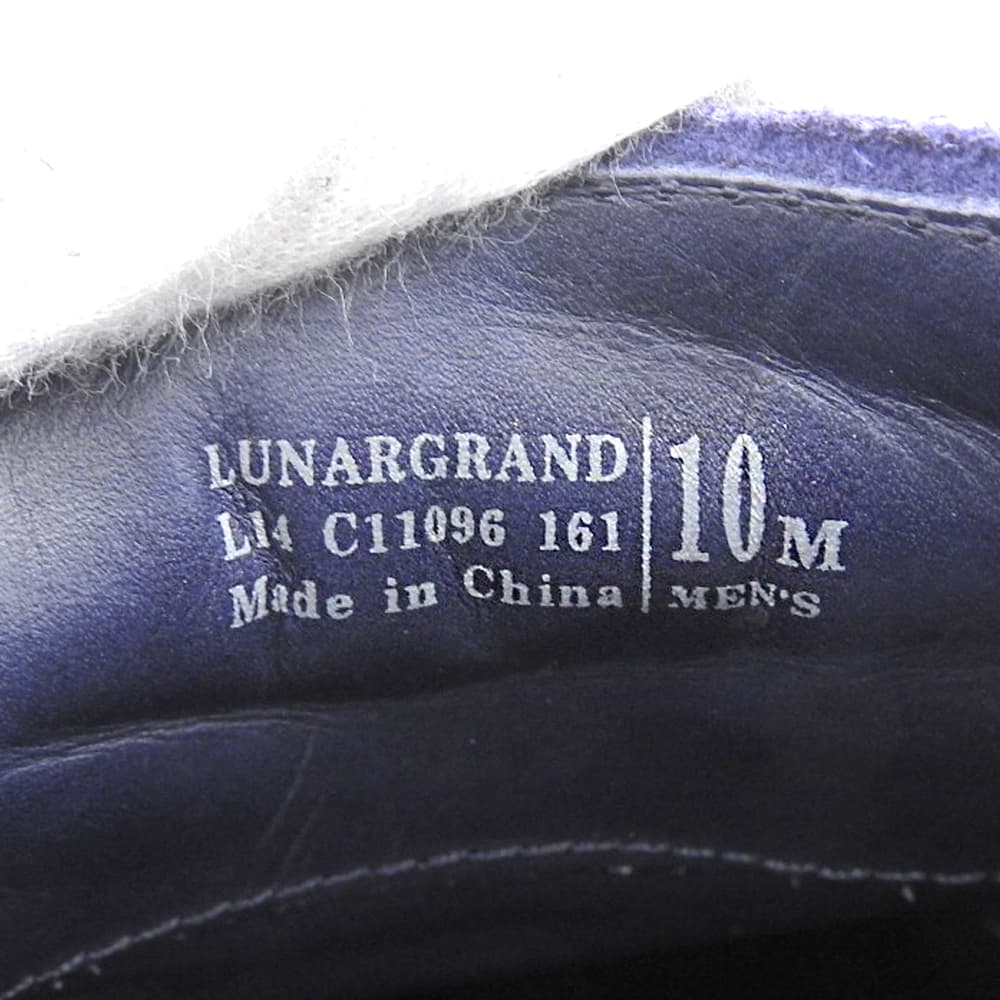 COLE HAAN LunarGrand Wingtip Suede Sneakers Navy Size 10(US)