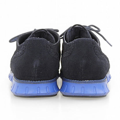COLE HAAN ZeroGrand Wingtip Suede Sneakers Navy Size 10(US)