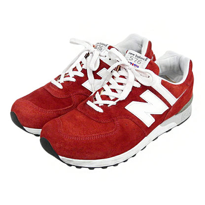 NEW BALANCE M576RGS UK Suede Sneakers Red Size 10D(US)