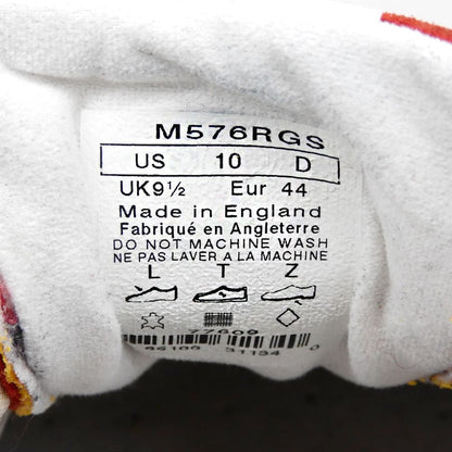NEW BALANCE M576RGS UK Suede Sneakers Red Size 10D(US)