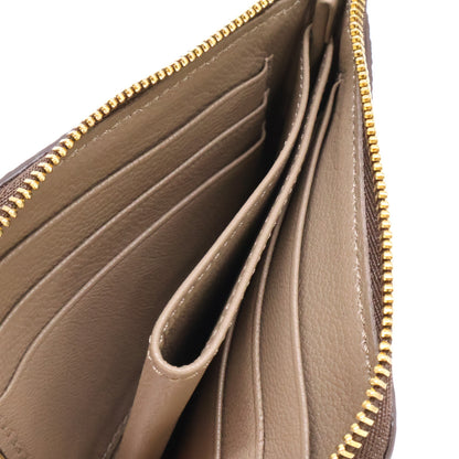 OHBA German Shrunk Calf L-Zip Wallet Brown Size ONE SIZE