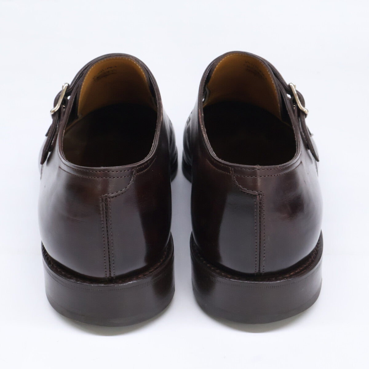 JOHNLOBB William Leather Double Monk Shoes Brown Size UK 9