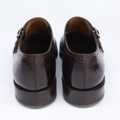 JOHNLOBB William Leather Double Monk Shoes Brown Size UK 9