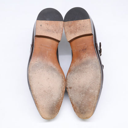 JOHNLOBB William Leather Double Monk Shoes Brown Size UK 9
