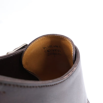 JOHNLOBB William Leather Double Monk Shoes Brown Size UK 9