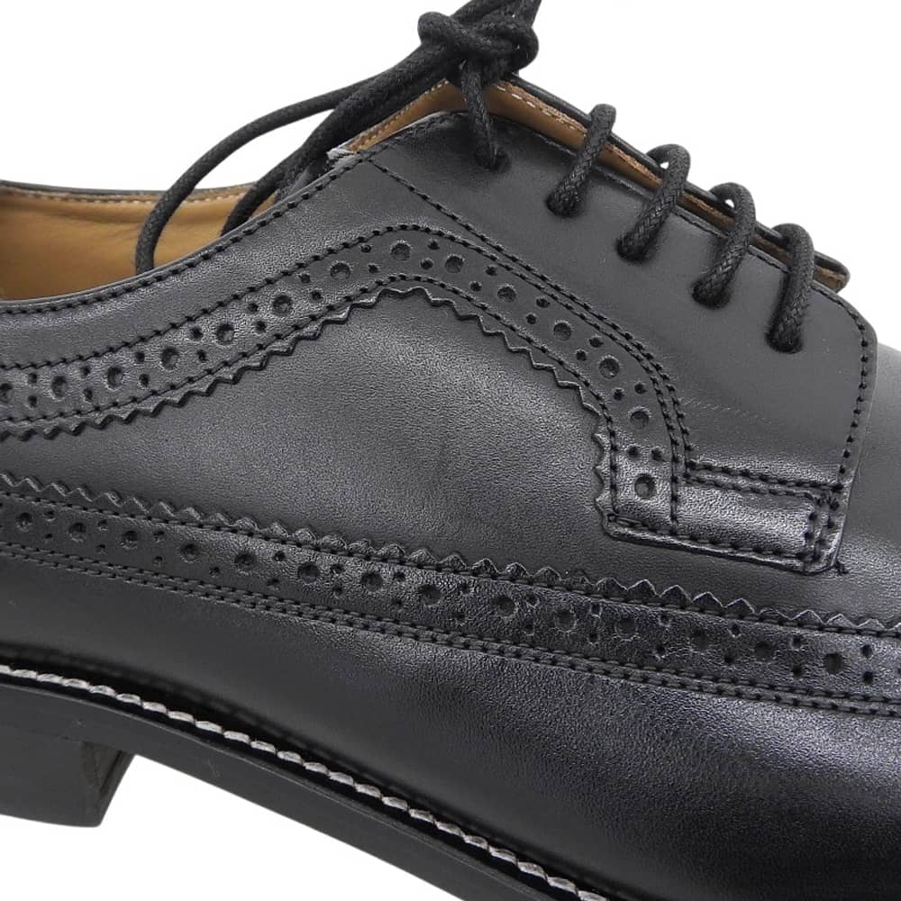 Paul Smith Leather Wingtip Shoes Black Sneakers Size 9