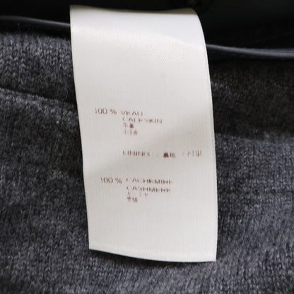 LOUIS VUITTON Reversible Leather Jacket Gray Size 46