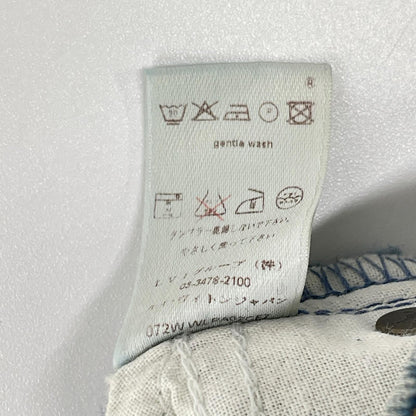 LOUIS VUITTON 07 Monogram Leather Patch Denim Size 46