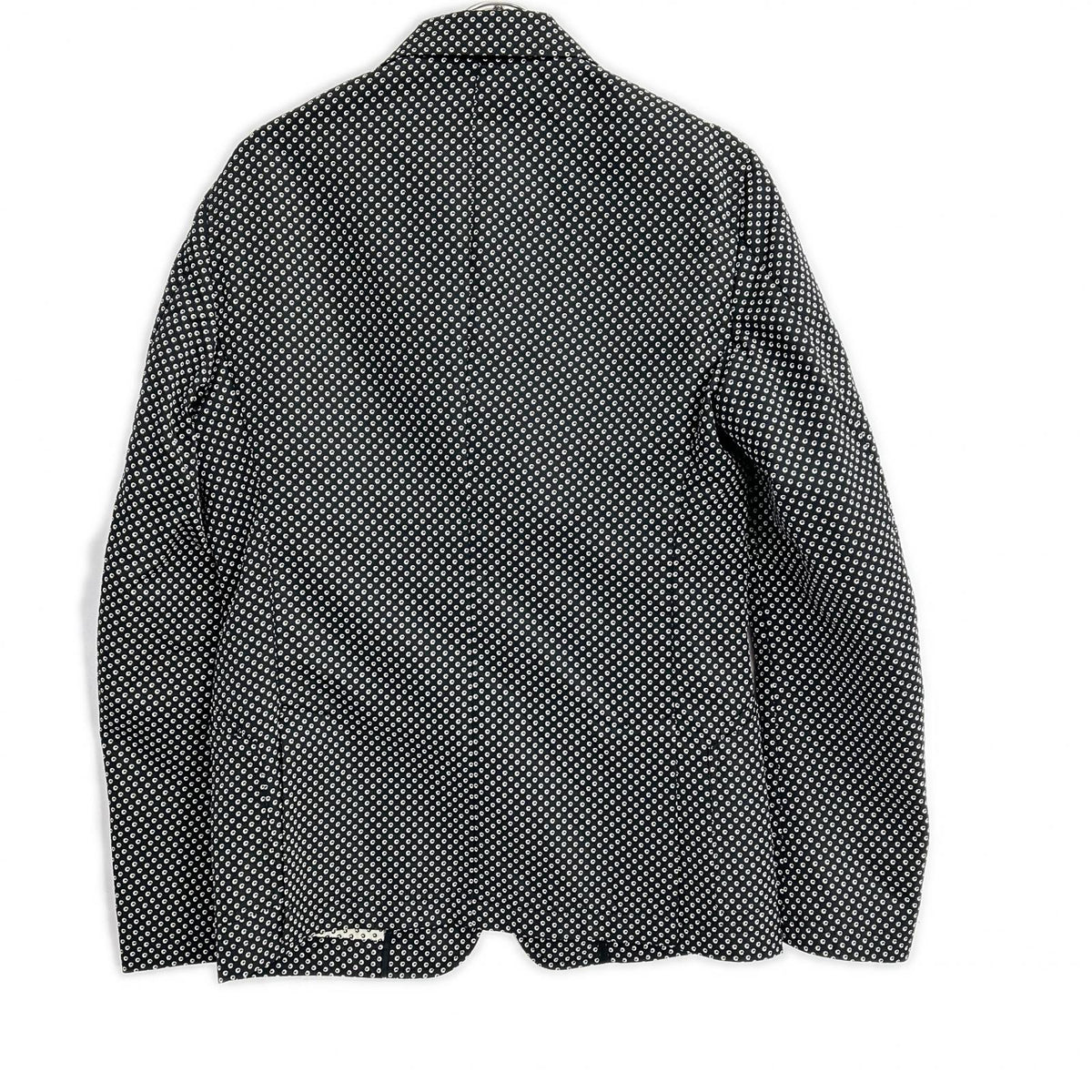 DOLCE&GABBANA G2IN2T Dot Pattern Blazer Black Size 46