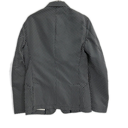 DOLCE&GABBANA G2IN2T Dot Pattern Blazer Black Size 46