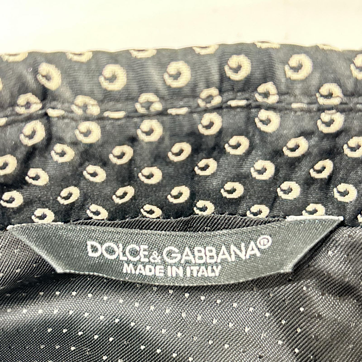 DOLCE&GABBANA G2IN2T Dot Pattern Blazer Black Size 46
