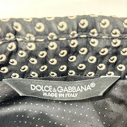 DOLCE&GABBANA G2IN2T Dot Pattern Blazer Black Size 46