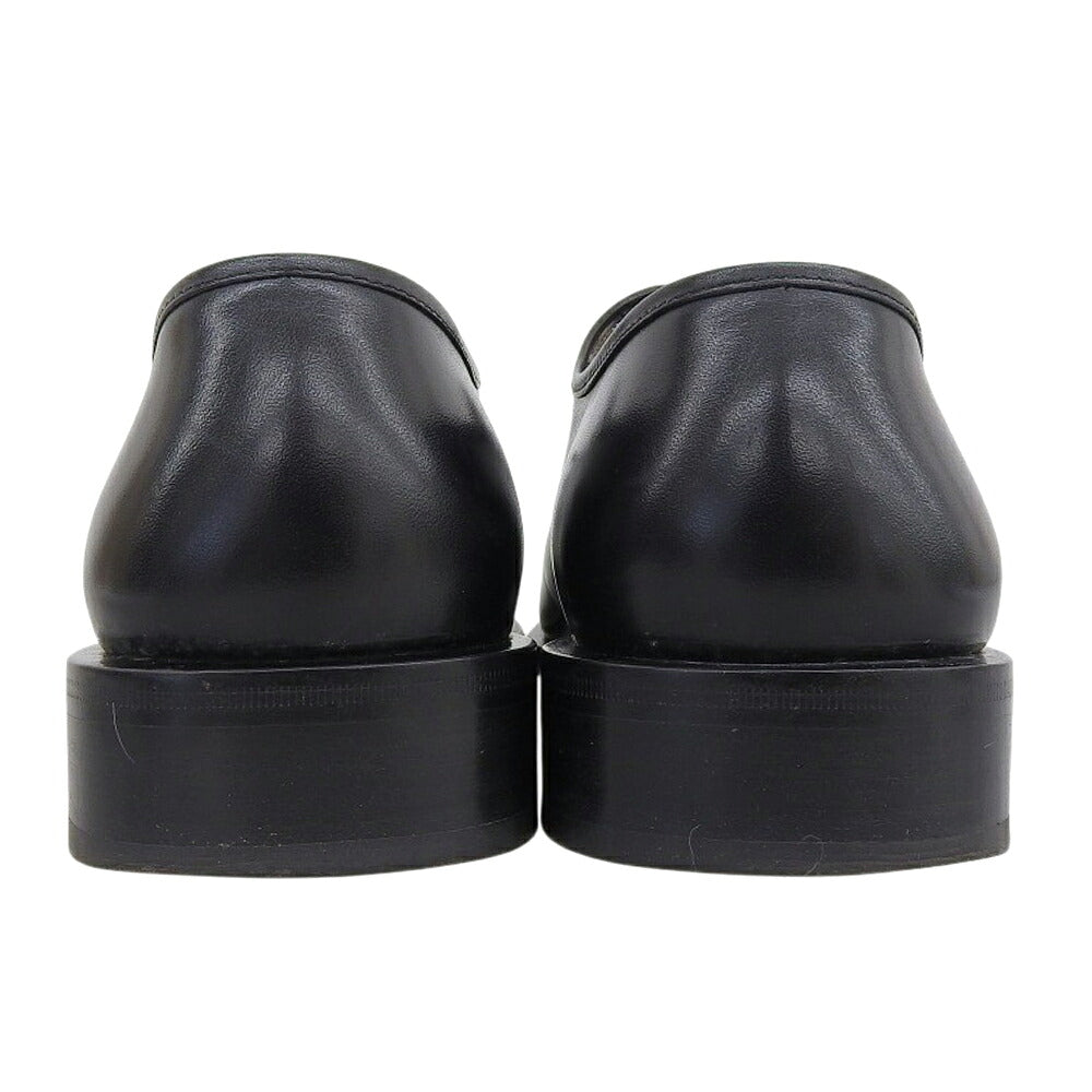 SalvatoreFerragamo MARZO Leather Shoes Black Sneakers Size 7