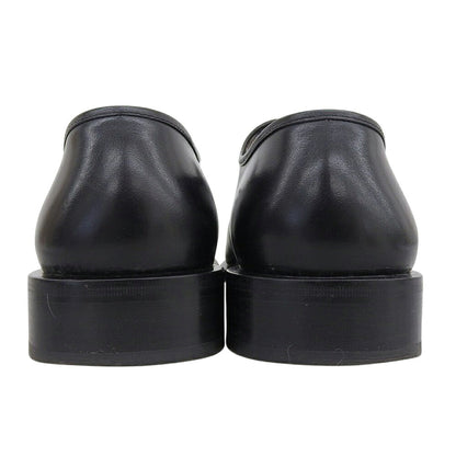 SalvatoreFerragamo MARZO Leather Shoes Black Sneakers Size 7