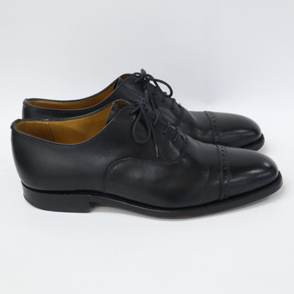 GRENSON 22377 Black Punched Cap Toe Leather Shoes Size 7.5F