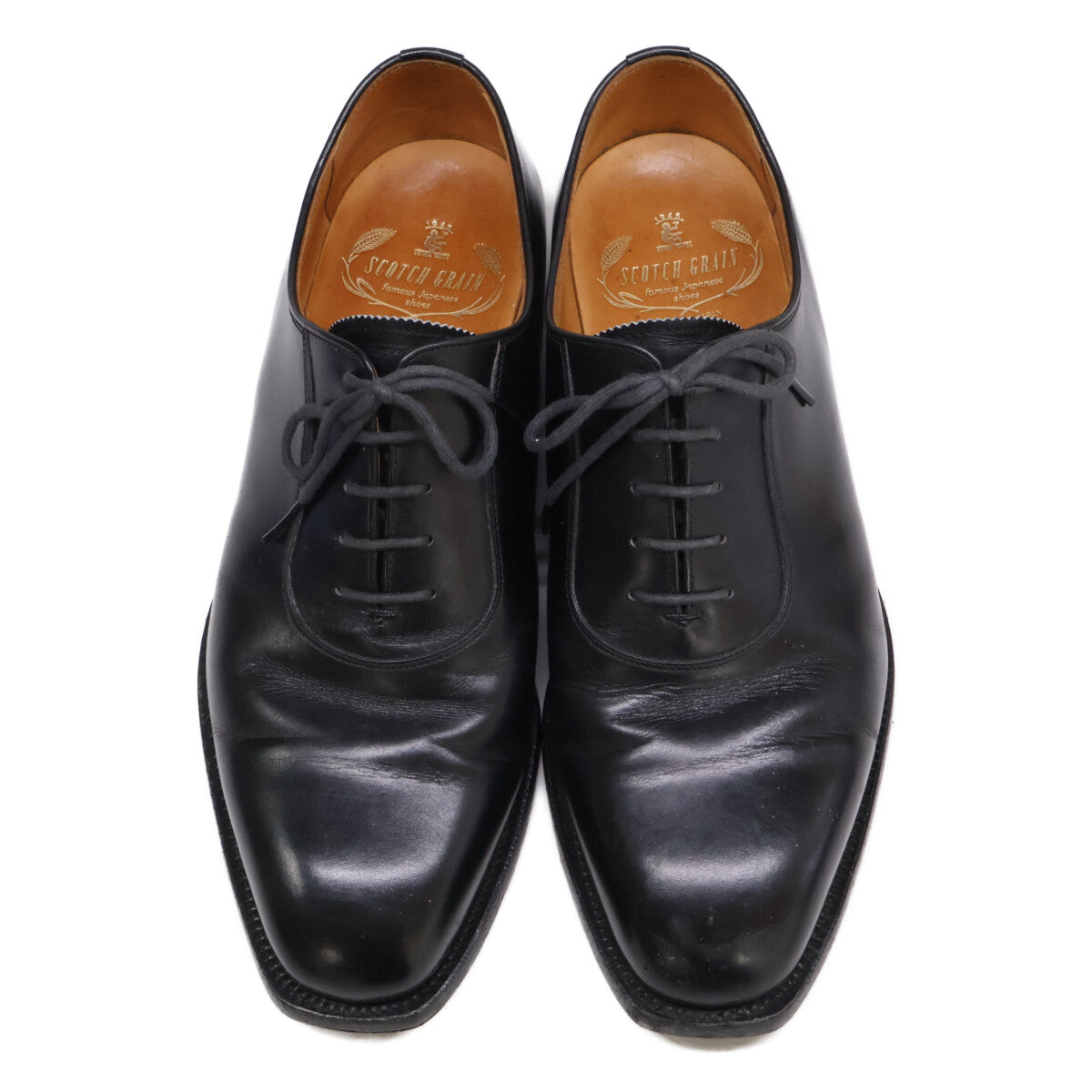 SCOTCH GRAIN 284 Plain Toe Oxford Shoes Black Sneakers Size 25EEE