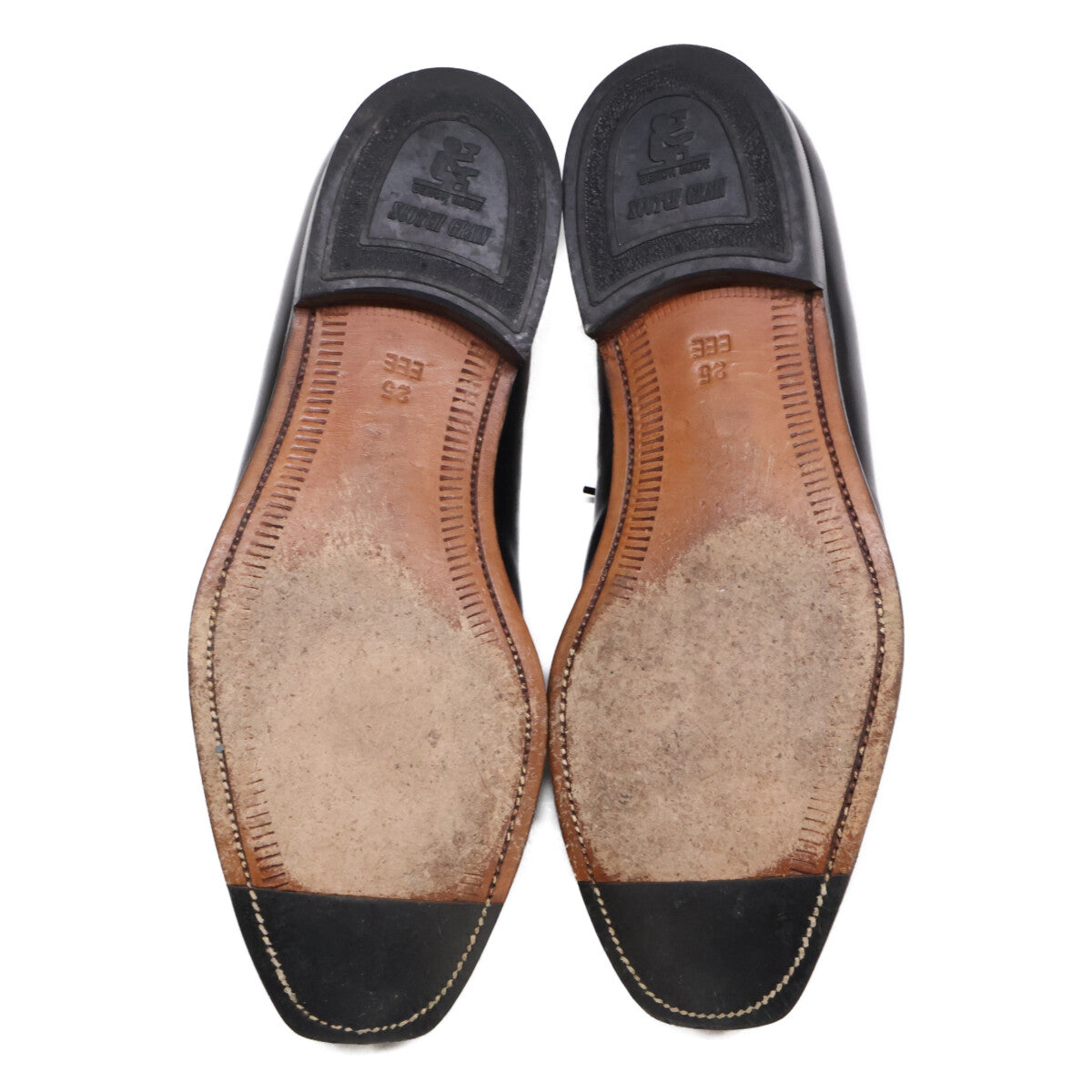 SCOTCH GRAIN 284 Plain Toe Oxford Shoes Black Sneakers Size 25EEE