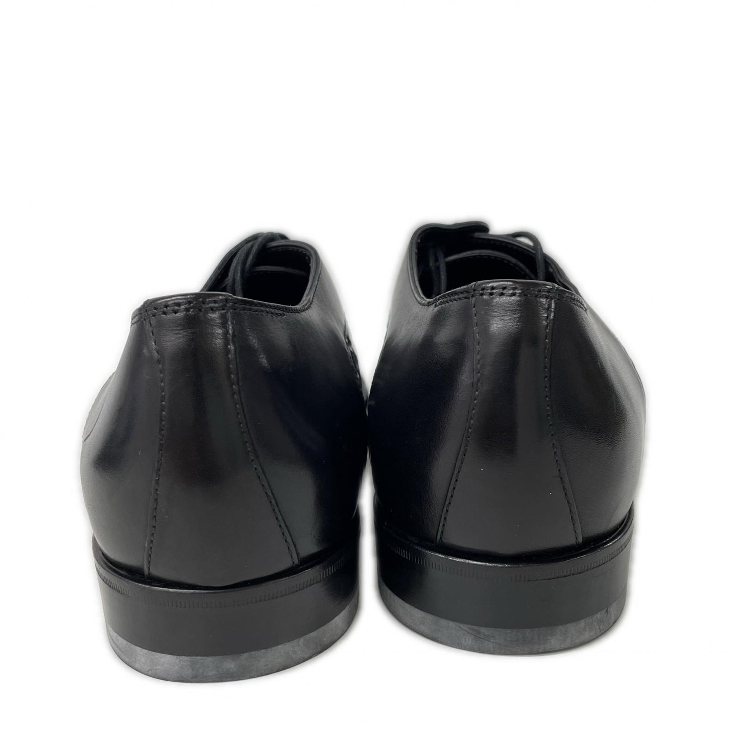 BOTTEGA VENETA Leather Intrecciato Shoes Black Sneakers Size 42.5
