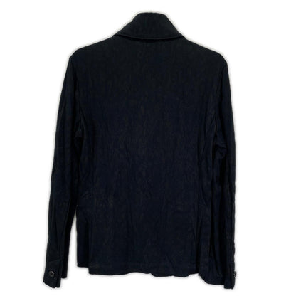 TORNADO MART Black Poly Cotton Jacket Size L