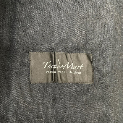 TORNADO MART Black Poly Cotton Jacket Size L