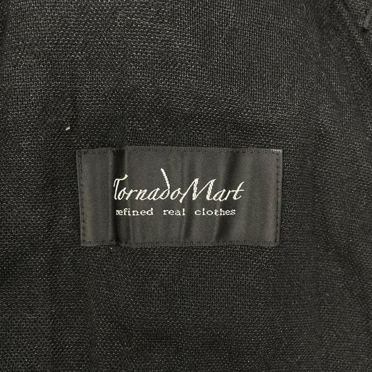 TORNADO MART Black Poly Cotton Jacket Size L