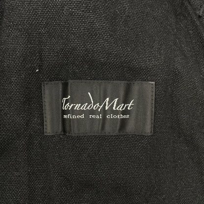 TORNADO MART Black Poly Cotton Jacket Size L