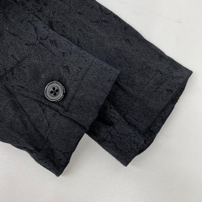 TORNADO MART Black Poly Cotton Jacket Size L