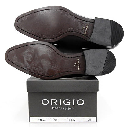 ORIGIO ORG-006 Cap Toe Leather Shoes Black Size 26