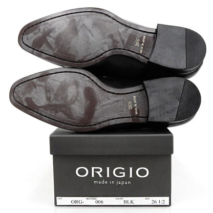ORIGIO ORG-006 Cap Toe Leather Shoes Black Size 26.5