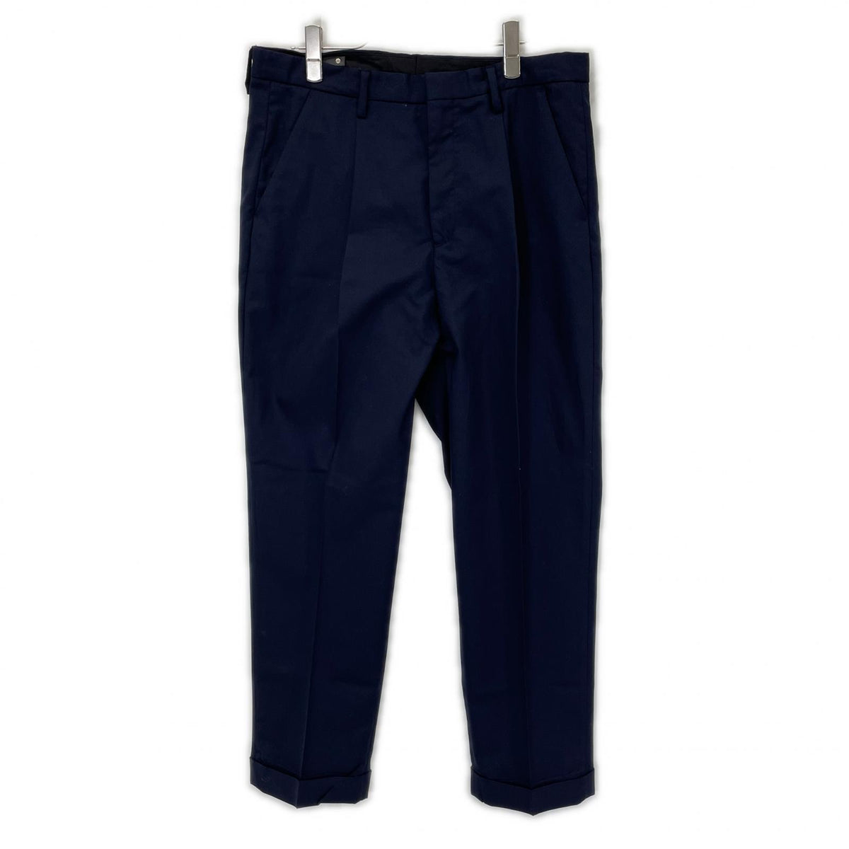 MINEDENIM Wool One-Tuck Slacks Navy Jeans Size 50