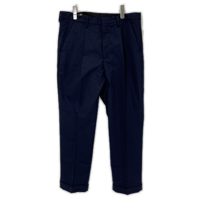 MINEDENIM Wool One-Tuck Slacks Navy Jeans Size 50