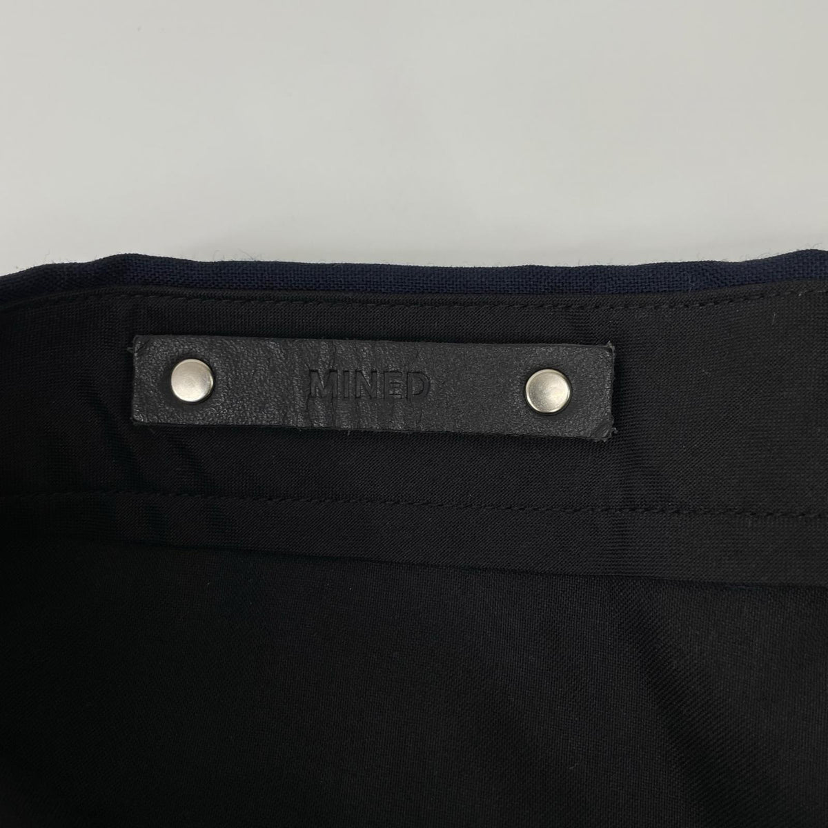 MINEDENIM Wool One-Tuck Slacks Navy Jeans Size 50