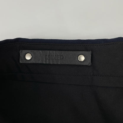 MINEDENIM Wool One-Tuck Slacks Navy Jeans Size 50