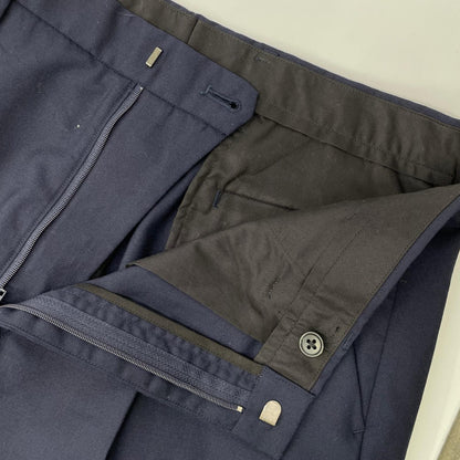 MINEDENIM Wool One-Tuck Slacks Navy Jeans Size 50