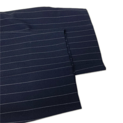 GIANNIVERSACE Navy Stripe Wool Suit Jacket Size 52