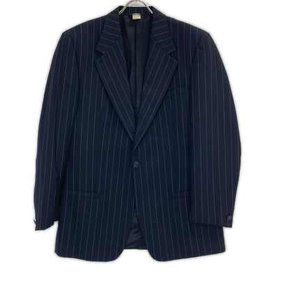 GIANNIVERSACE Navy Stripe Wool Suit Jacket Size 52