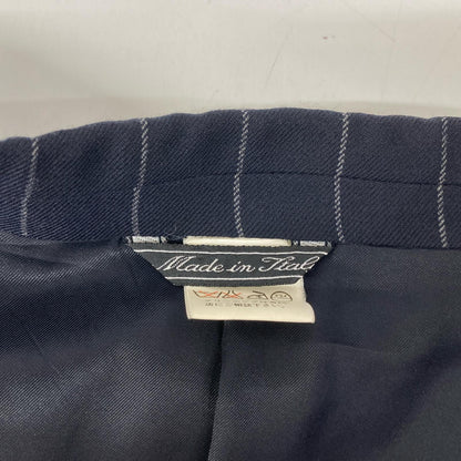 GIANNIVERSACE Navy Stripe Wool Suit Jacket Size 52