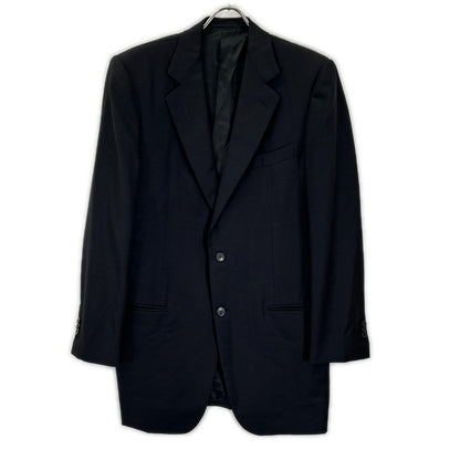 Ermenegildo Zegna Couture Stripe Wool Jacket Black Size 52L