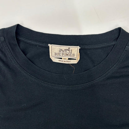 HERMES Gaultier Era Long Sleeve T-Shirt Black Size XL
