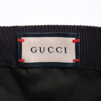 GUCCI GG Canvas Web Baseball Cap Beige Size M 58CM