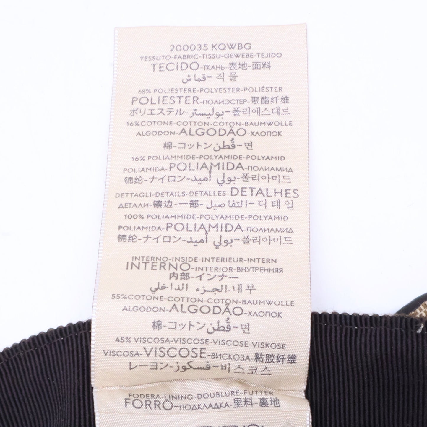 GUCCI GG Canvas Web Baseball Cap Beige Size M 58CM
