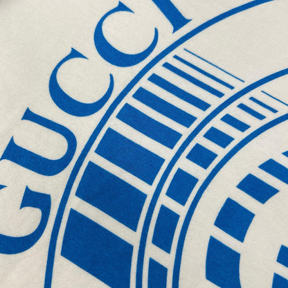 GUCCI 20AW Disc Print Oversized Tee White Size XS