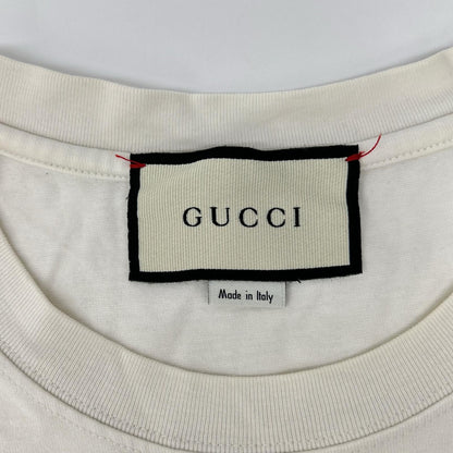 GUCCI 20AW Disc Print Oversized Tee White Size XS