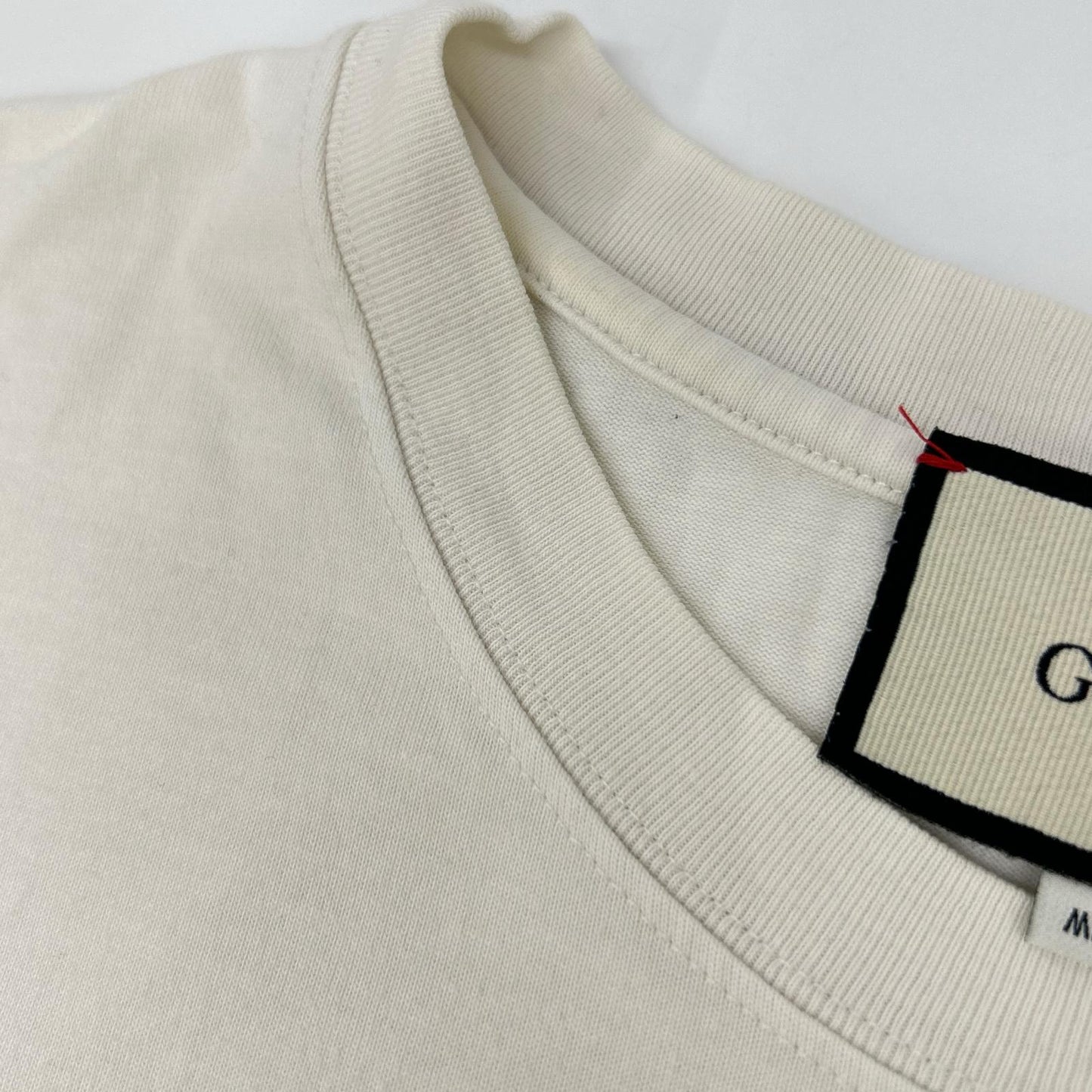 GUCCI 20AW Disc Print Oversized Tee White Size XS