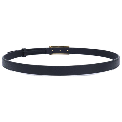 GUCCI 572227 GG Buckle Leather Belt Black Size ONE SIZE
